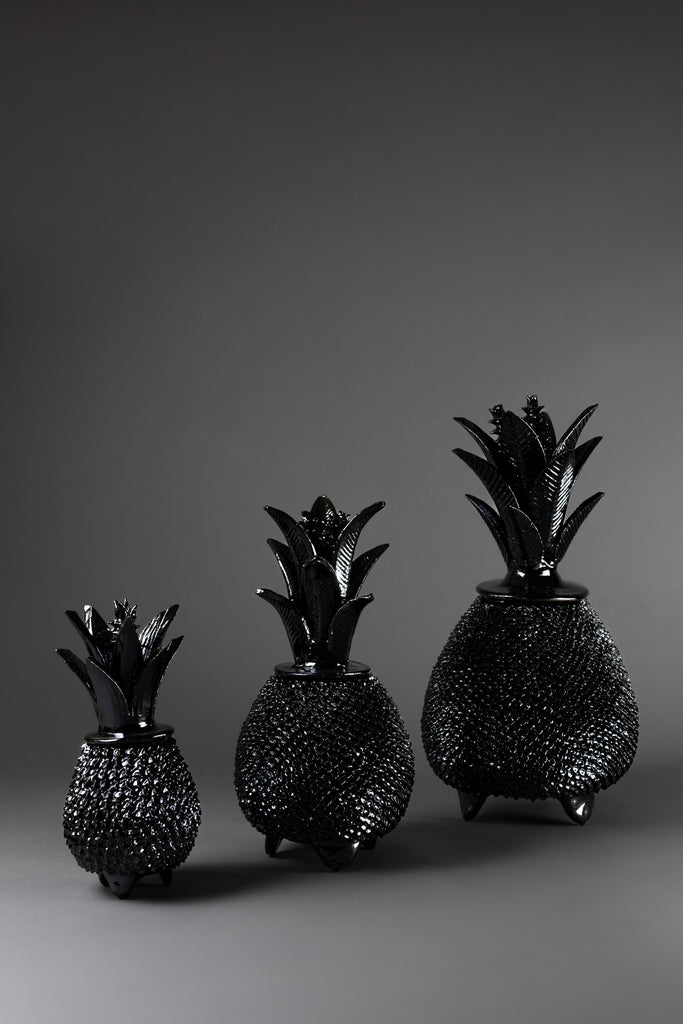 Black Enameled Piña Trio